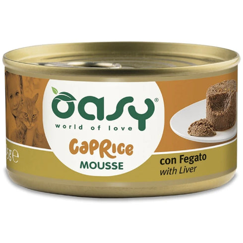 Hrana umeda pentru pisici Oasy Caprice Mousse Ficat 85g